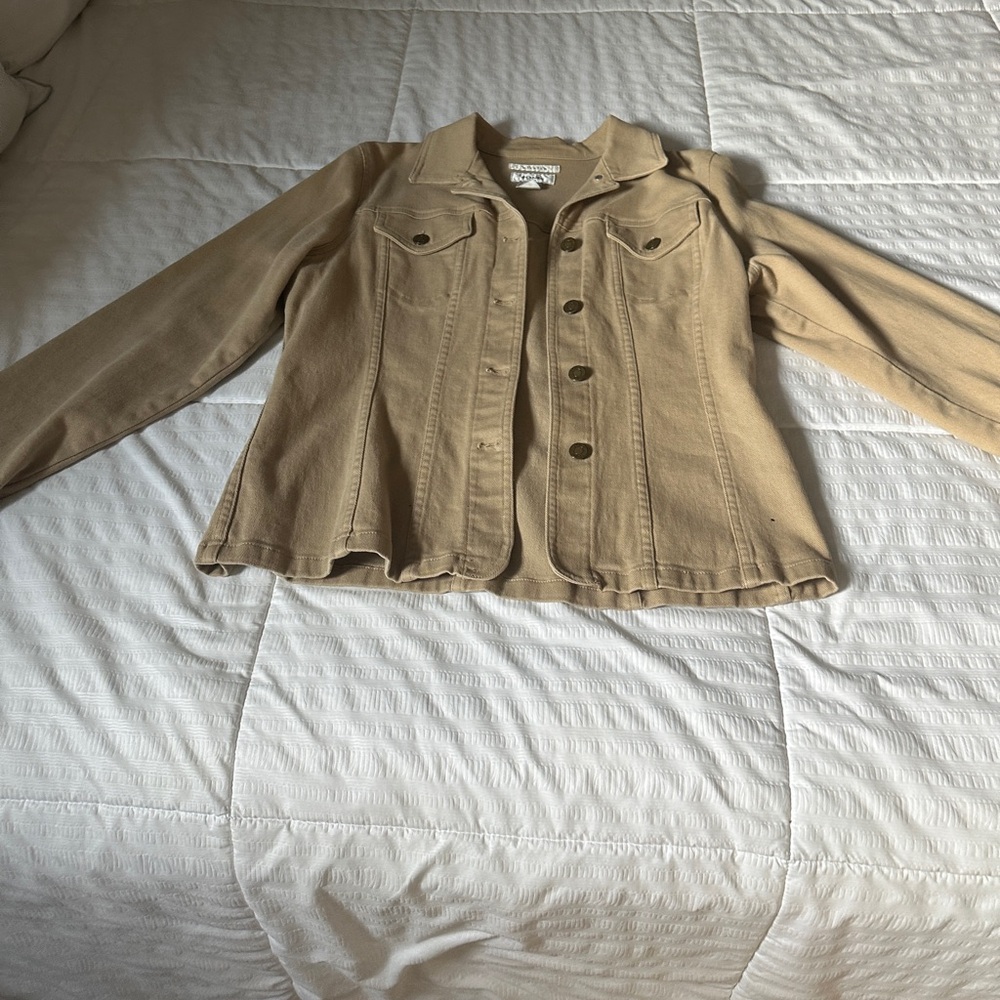Jones New York Khaki Jean Jacket